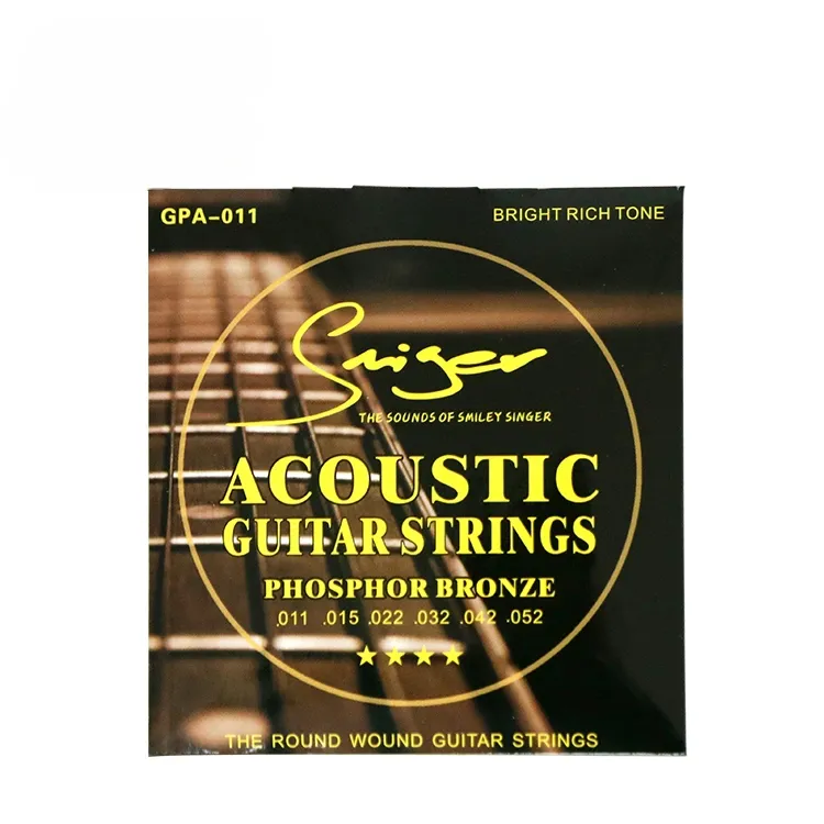 CUERDAS GUITARRA ELECTROACUSTICA SMIGER 0.11 – foto 1